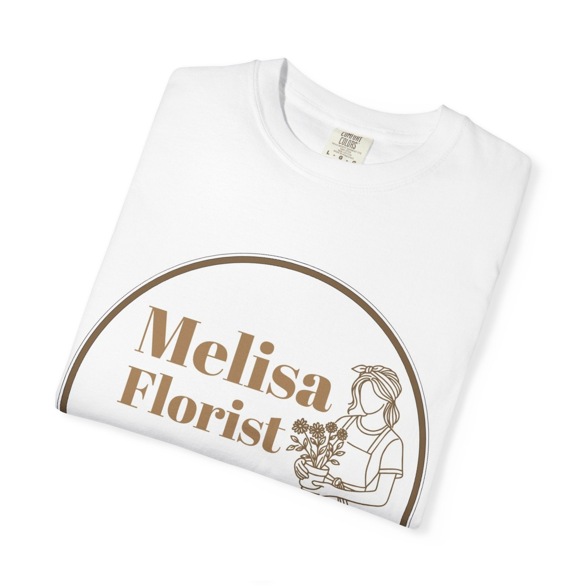 Florist Logo T-Shirt — Melisa Florist Çiçek & Çikolata Promotional Tee