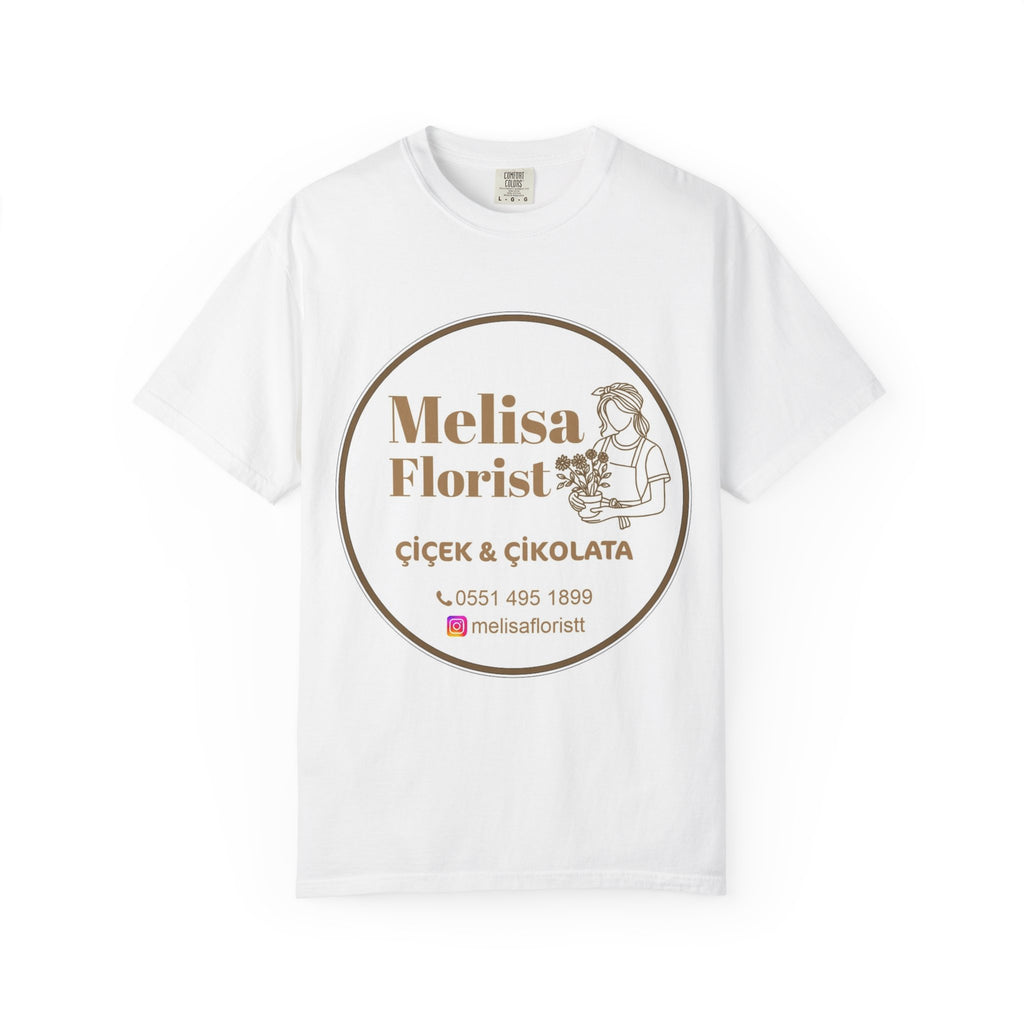Florist Logo T-Shirt — Melisa Florist Çiçek & Çikolata Promotional Tee